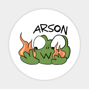 Arson Frog Magnet